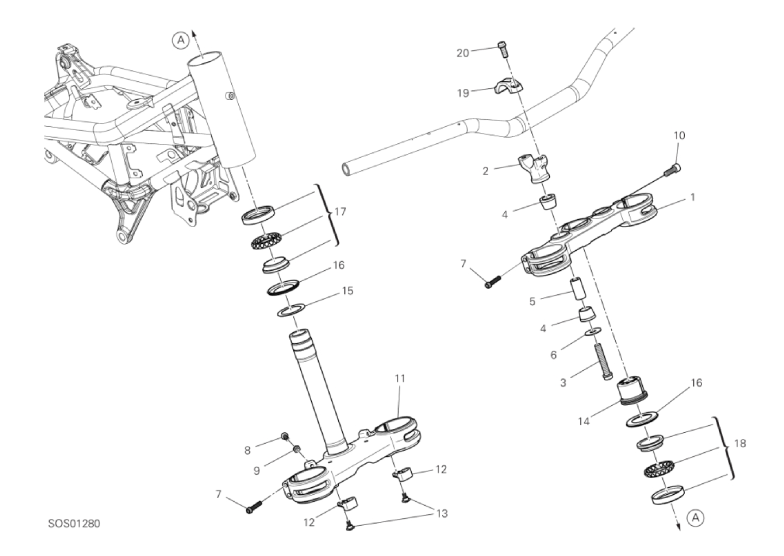 17A STEERING ASSEMBLY (3/34)