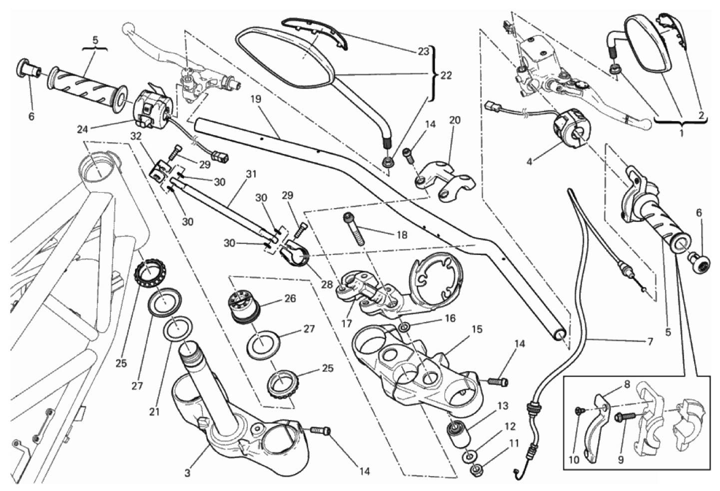 HANDLEBAR AND CONTROLS