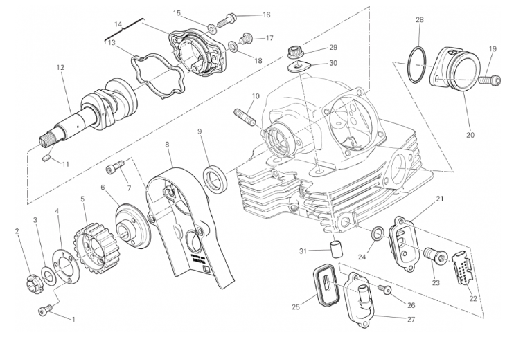 VERTICAL CYLINDER HEAD - TIMING 