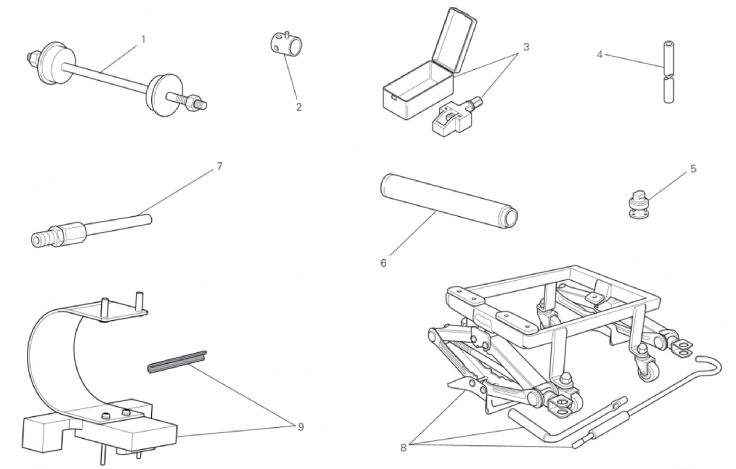 WORKSHOP SERVICE TOOLS, FRAME 