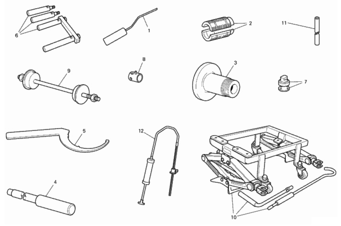 WORKSHOP SERVICE TOOLS (FRAME) 