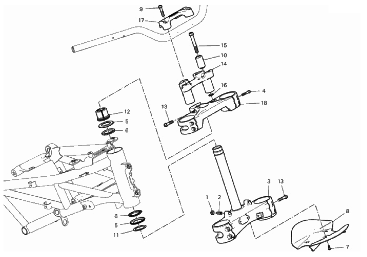 STEERING HEAD BASE ASSEMBLY 