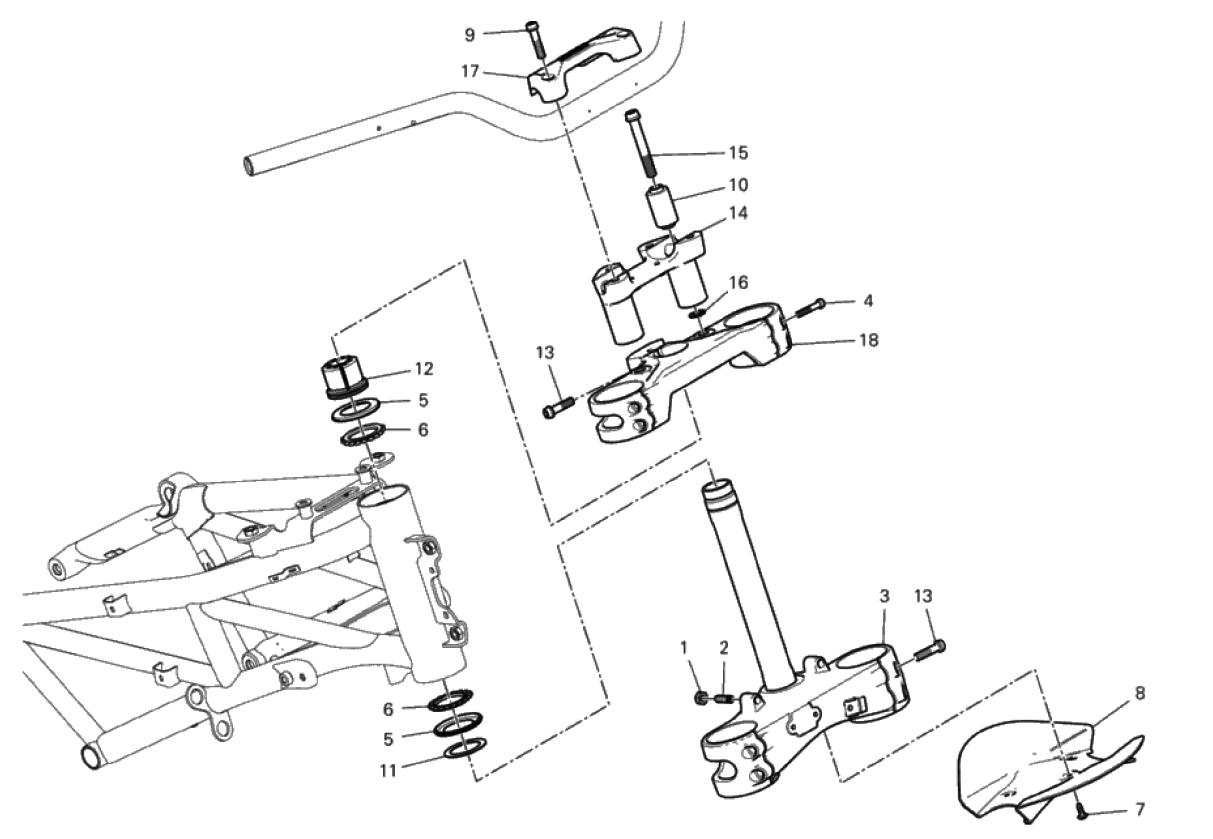 STEERING HEAD BASE ASSEMBLY 