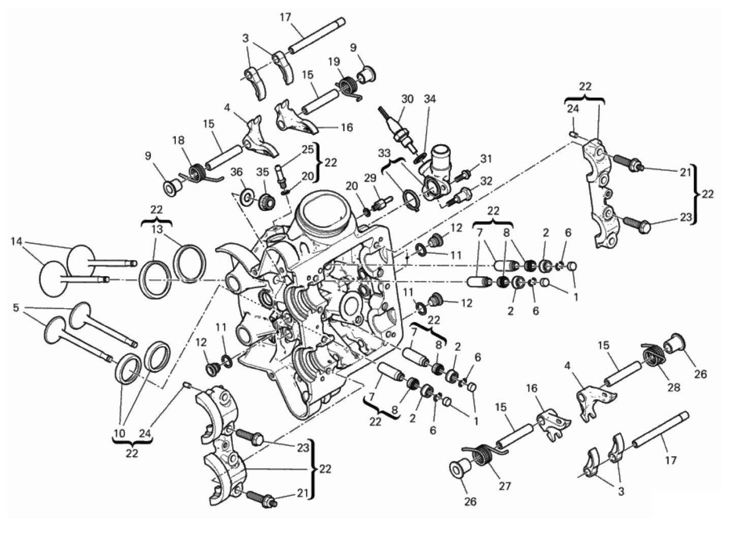 HORIZONTAL CYLINDER HEAD