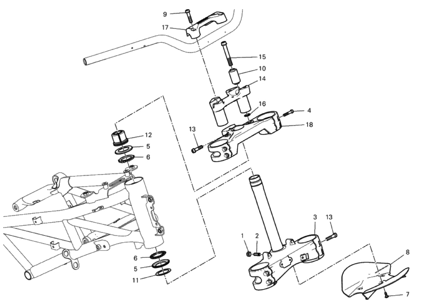 STEERING HEAD BASE ASSEMBLY