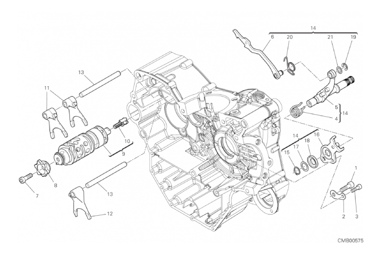 002 GEAR CHANGE MECHANISM (1/18)
