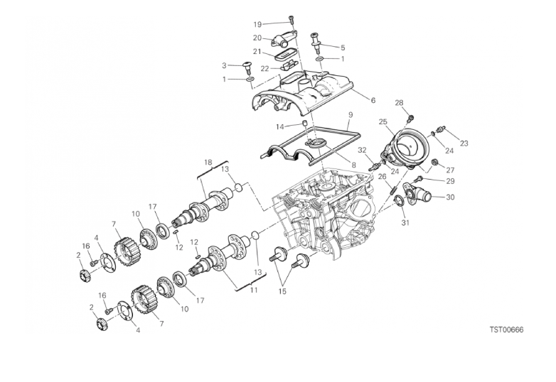 13A VERTICAL CYLINDER HEAD - TIMING (17/18)
