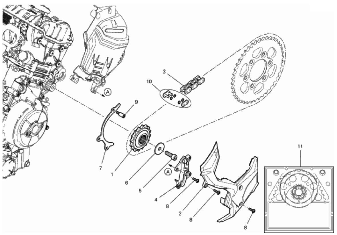 FRONT SPROCKET - CHAIN 