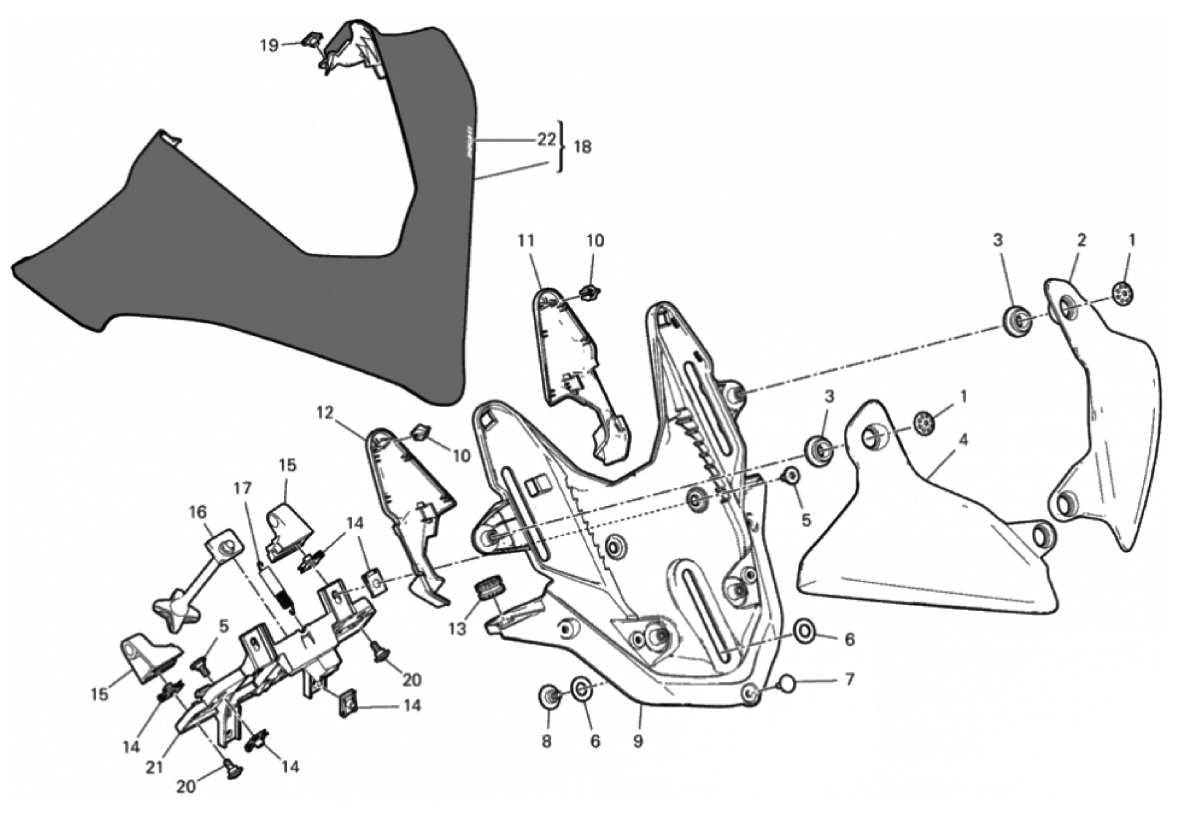 HEALDIGHT FAIRING SUPPORT 