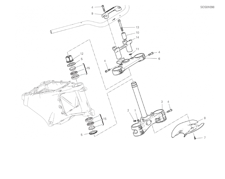 18A STEERING HEAD BASE ASSEMBLY (3/53)
