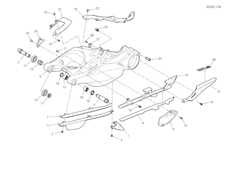 19A REAR SWINGING ARM (5/53)
