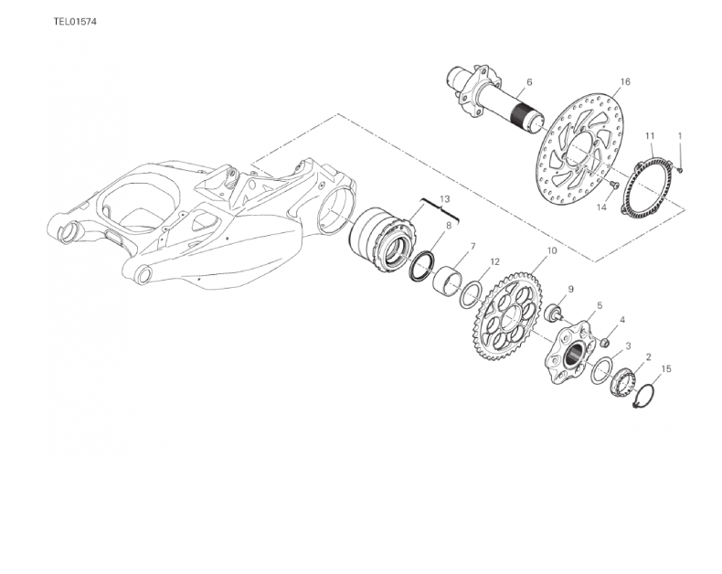 29B REAR WHEEL SPINDLE (27/53)
