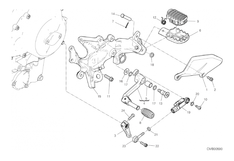 26A FOOTRESTS, LEFT (21/50)
