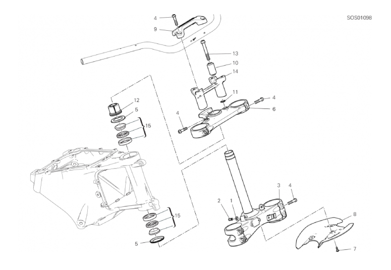 18A STEERING HEAD BASE ASSEMBLY (3/50)
