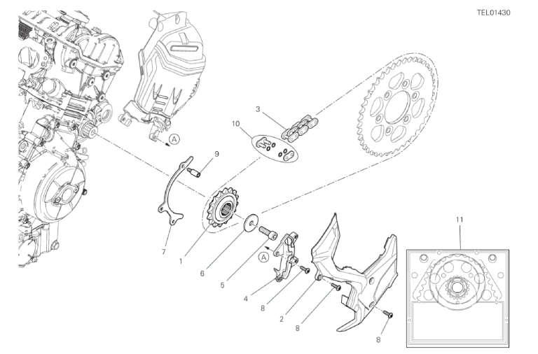 17A FRONT SPROCKET - CHAIN (2/53)
