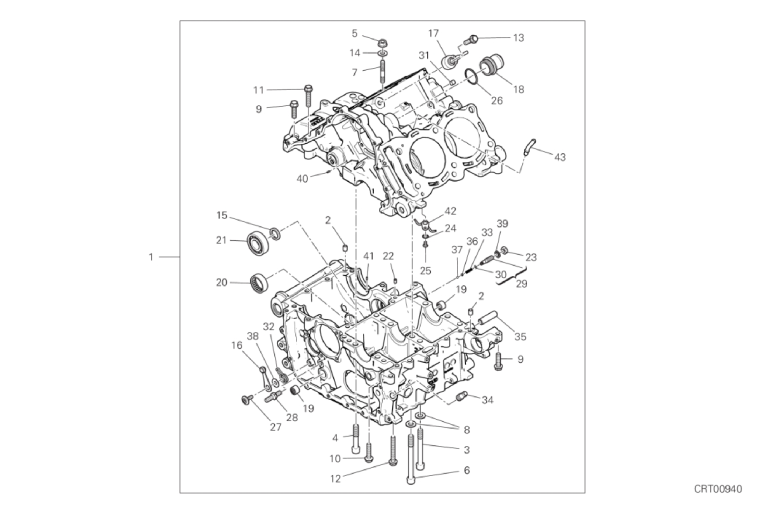 09A HALF-CRANKCASES PAIR (11/18)
