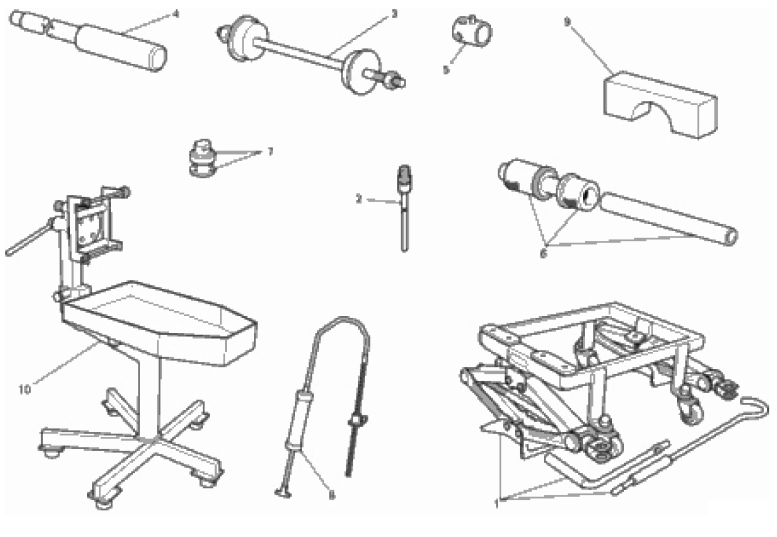 WORKSHOP SERVICE TOOLS (FRAME) 