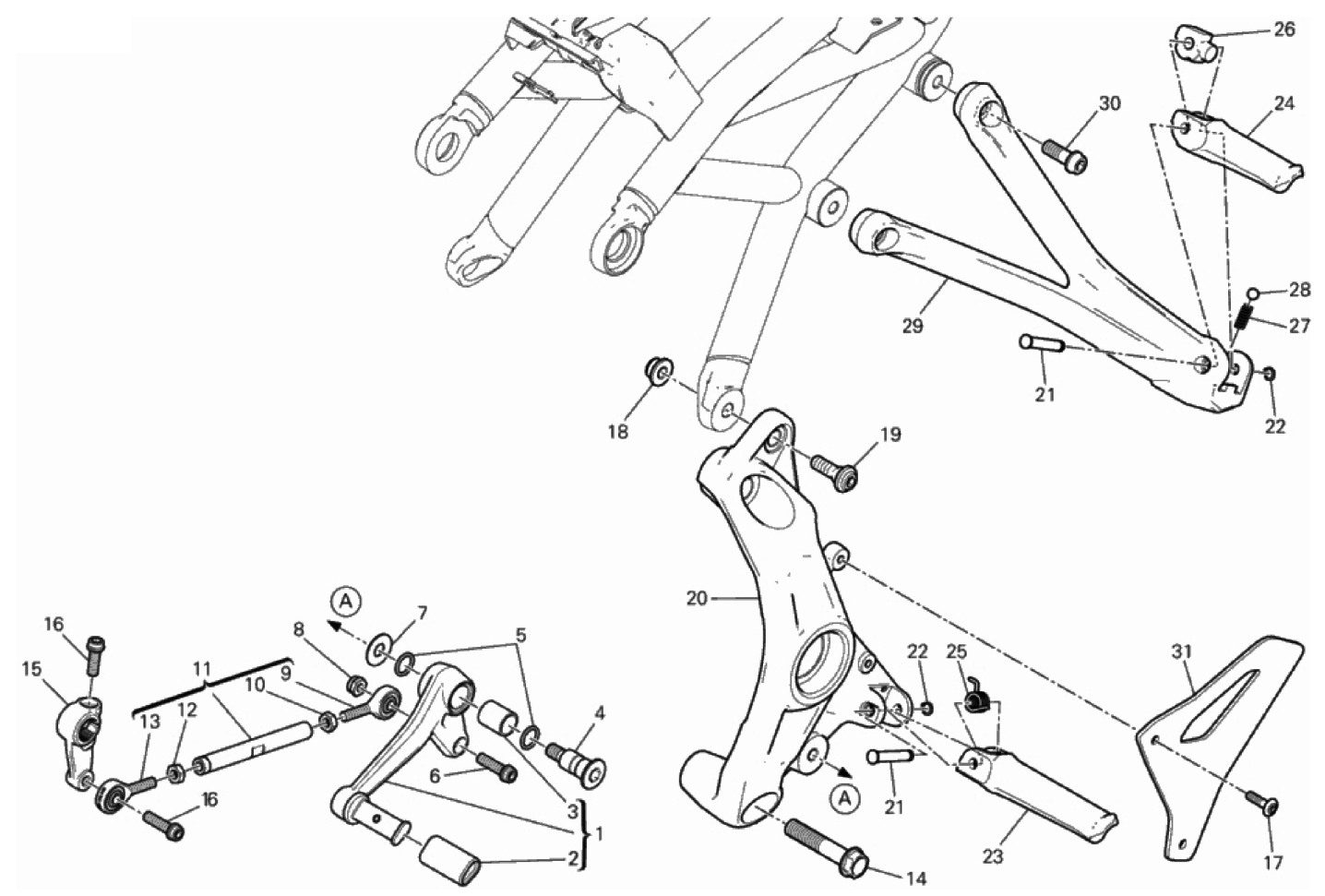 FOOTRESTS, LEFT