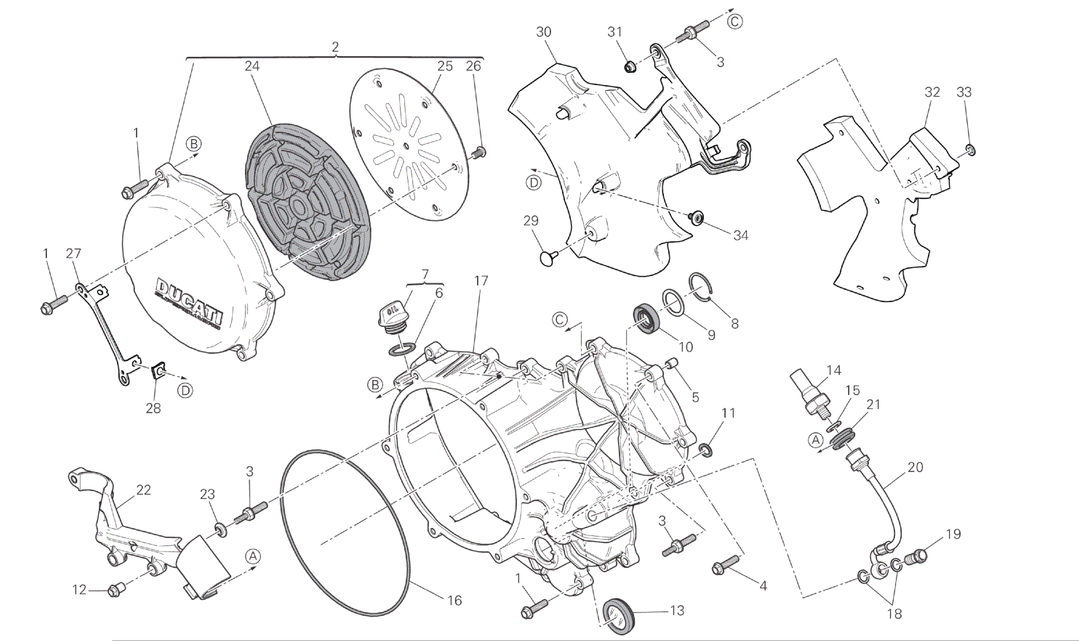 CLUTCH - SIDE CRANKCASE COVER