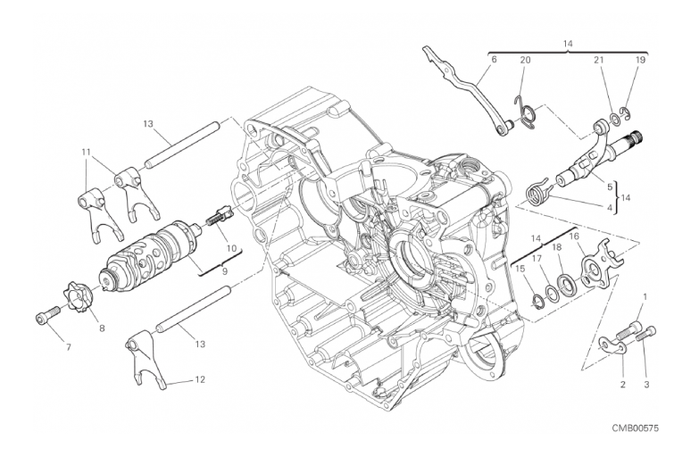 002 GEAR CHANGE MECHANISM (1/18)
