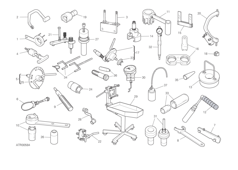 001 WORKSHOP SERVICE TOOLS (ENGINE) (1/3)