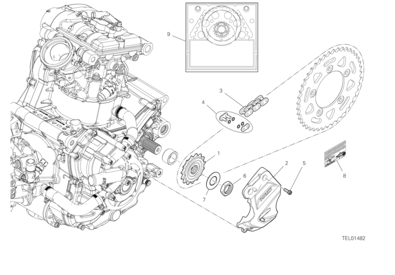 16A FRONT SPROCKET - CHAIN (2/40)