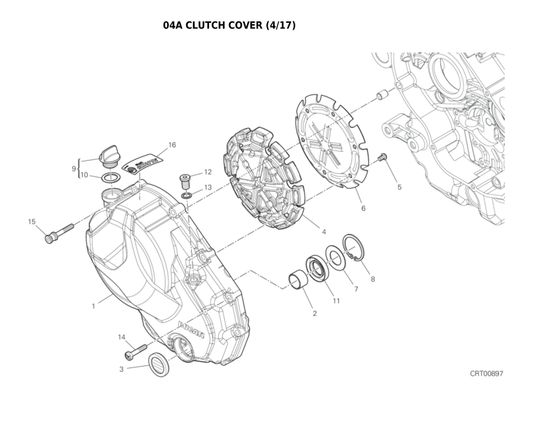 04A CLUTCH COVER (4/17)