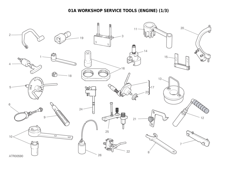 01A WORKSHOP SERVICE TOOLS (ENGINE) (1/3)