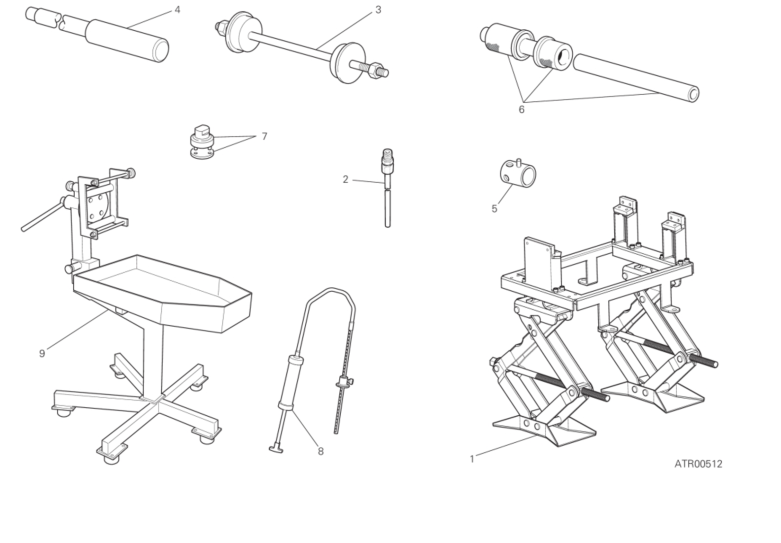 01B WORKSHOP SERVICE TOOLS (FRAME) (2/3)