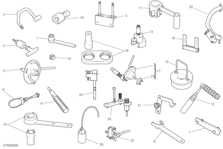 01A WORKSHOP SERVICE TOOLS (ENGINE) (1/3)