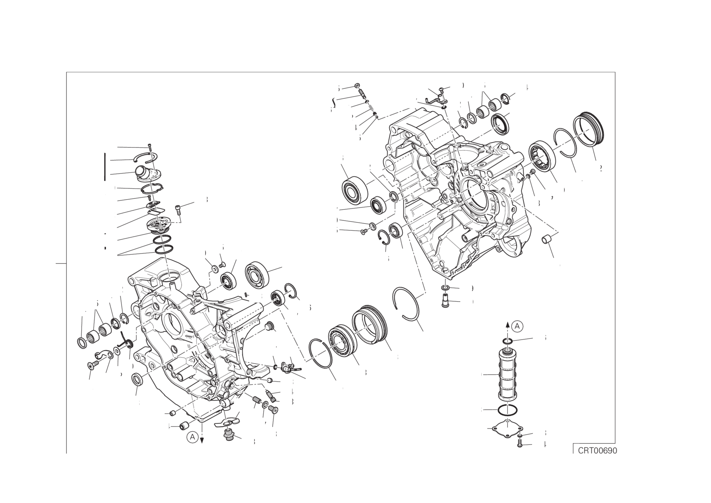 HALF-CRANKCASES PAIR 