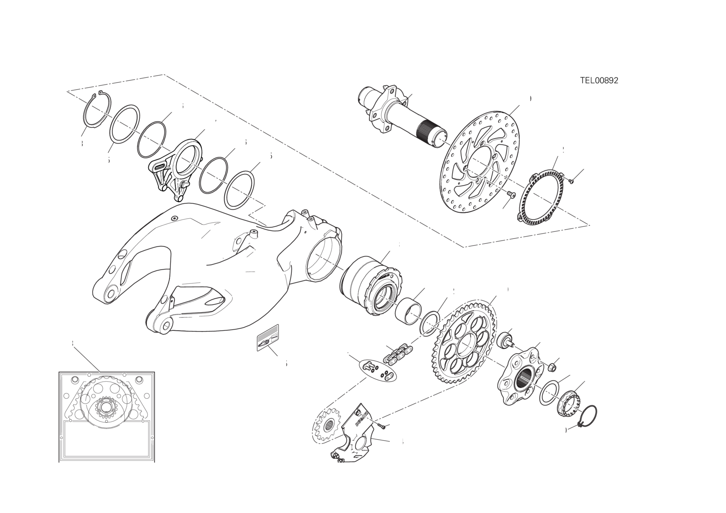 HUB REAR WHEEL 