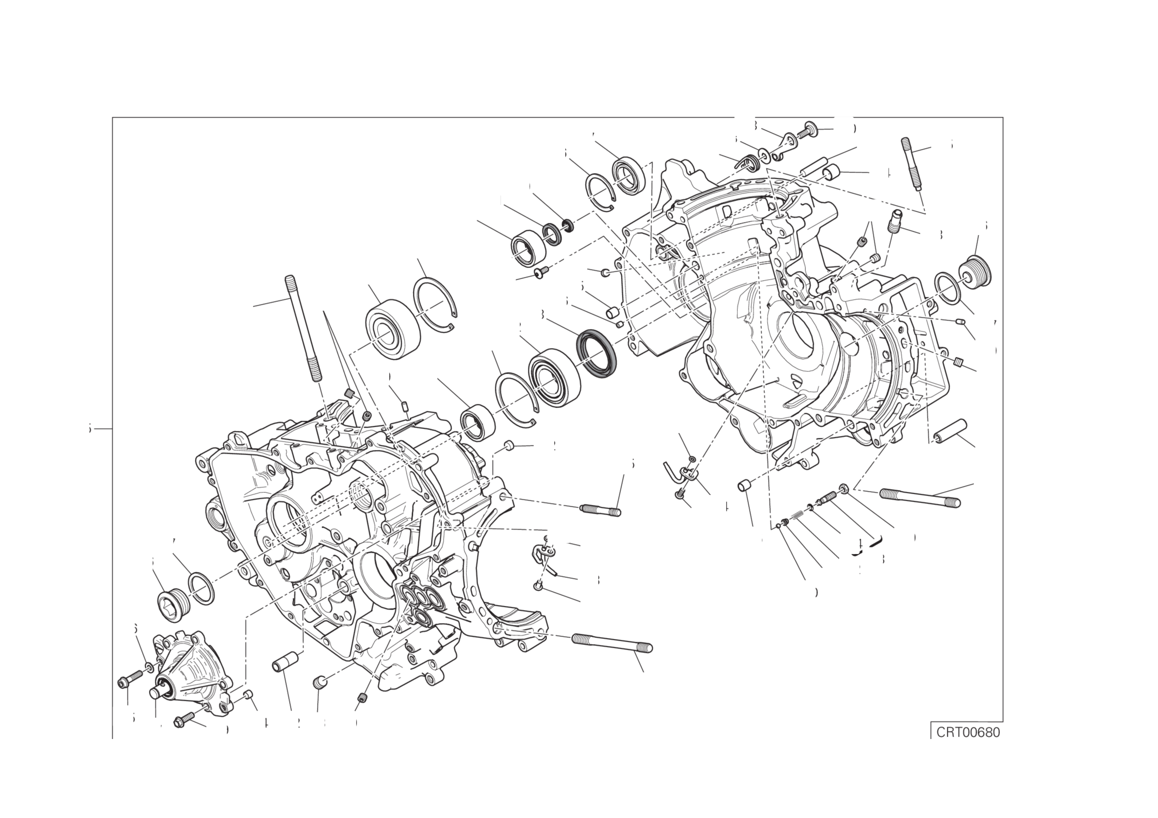 HALF-CRANKCASES PAIR 