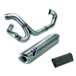 Complete 2-into-1 racing exhaust system