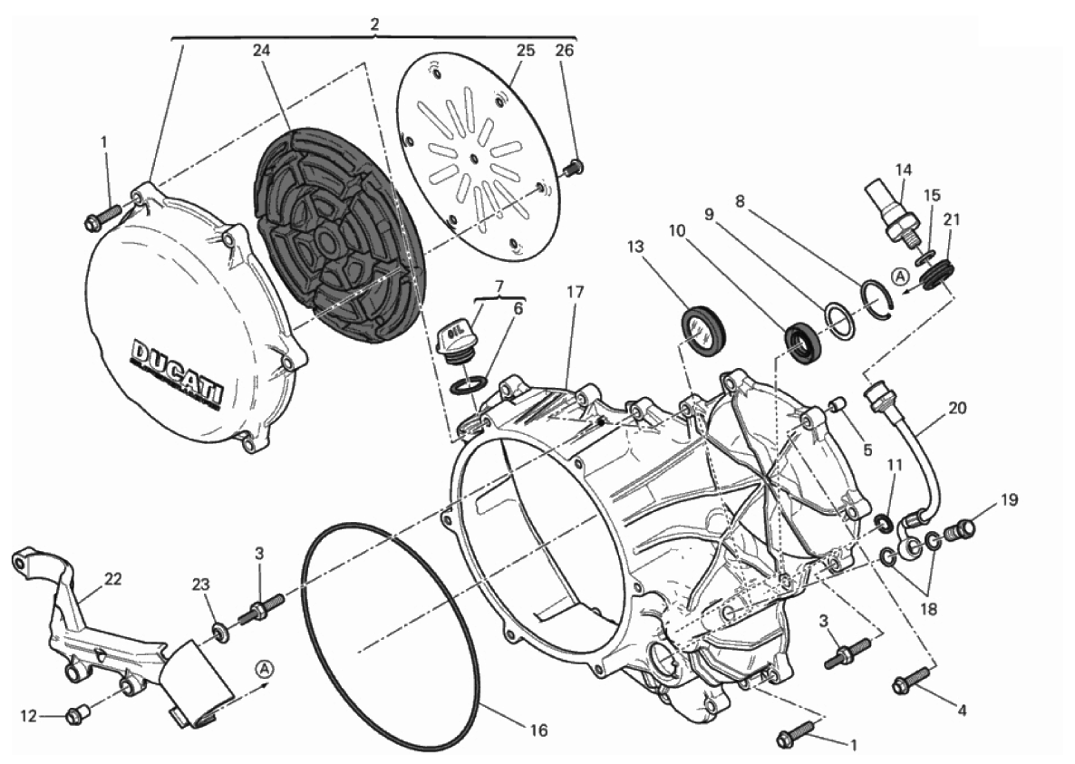 CLUTCH - SIDE CRANKCASE COVER 