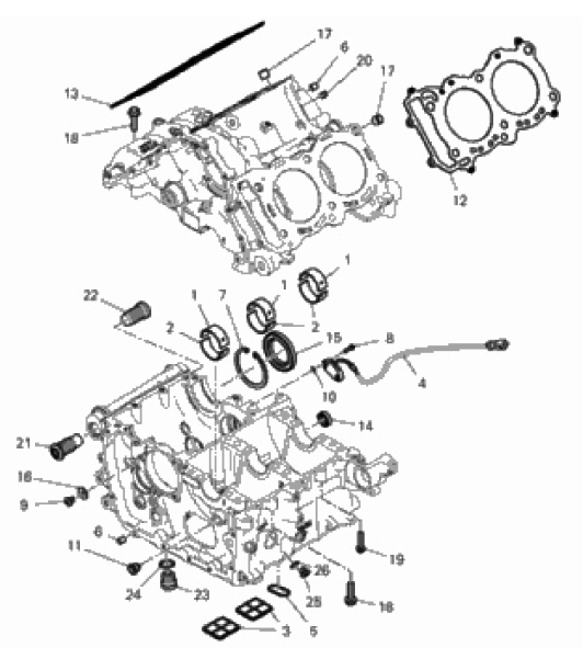 HALF-CRANKCASES PAIR 