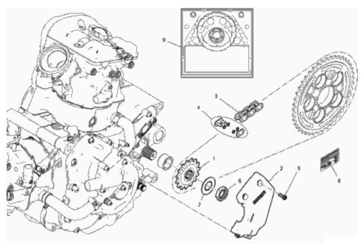 FRONT SPROCKET - CHAIN 