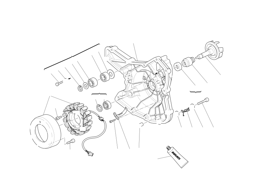 WATER PUMP-ALTR-SIDE CRNKCSE COVER
