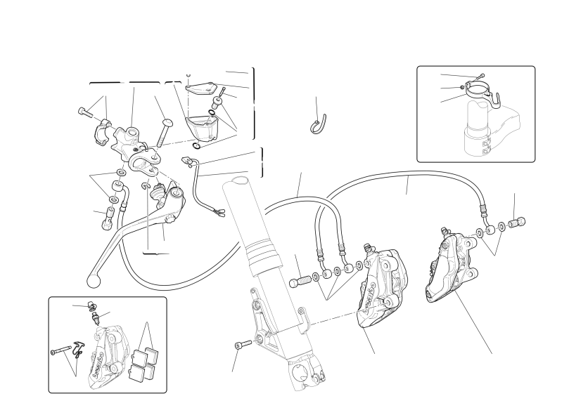 Front hydraulic brake