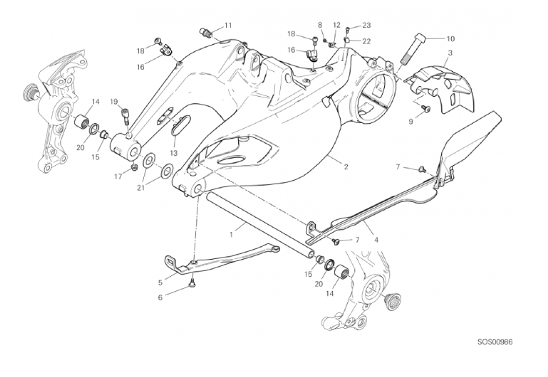 18A REAR SWINGING ARM (5/44)