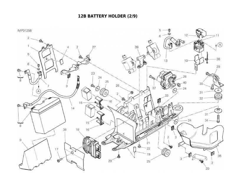 12B BATTERY HOLDER (2/9)