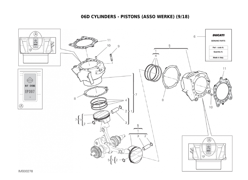 06D CYLINDERS - PISTONS (ASSO WERKE) (9/18)