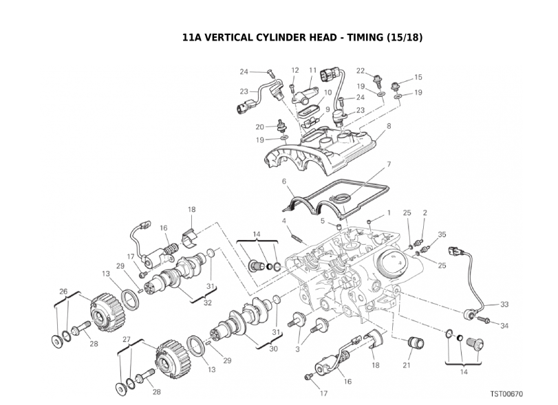 11A VERTICAL CYLINDER HEAD - TIMING (15/18)
