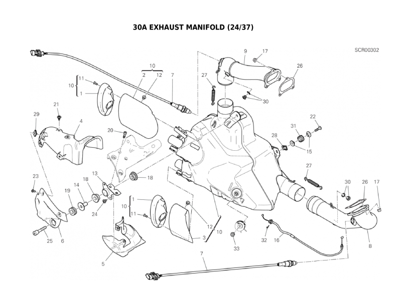 30A EXHAUST MANIFOLD (24/37)