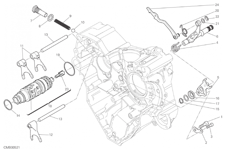 002 GEAR CHANGE MECHANISM (1/18)
