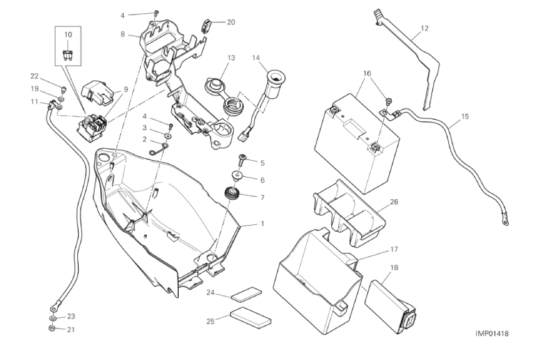 12B BATTERY HOLDER (3/9)
