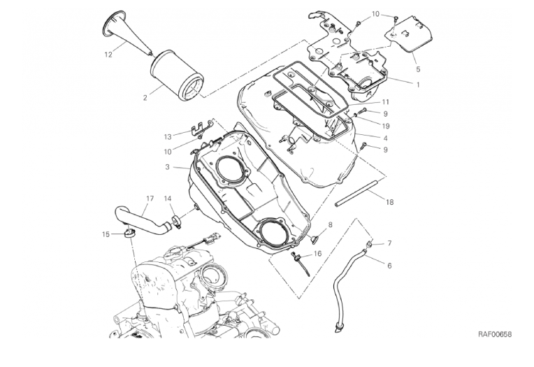 34A AIR INTAKE - OIL BREATHER (36/43)
