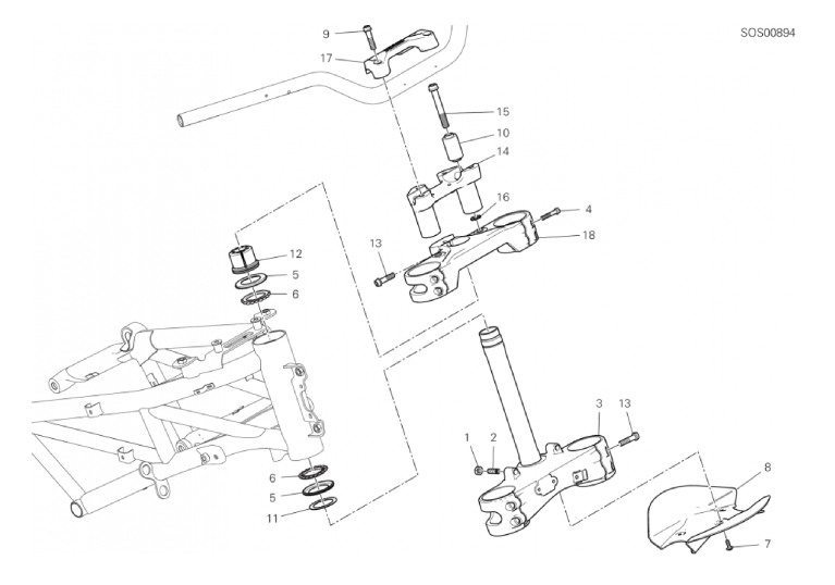 21B STEERING HEAD BASE ASSEMBLY (21/31)
