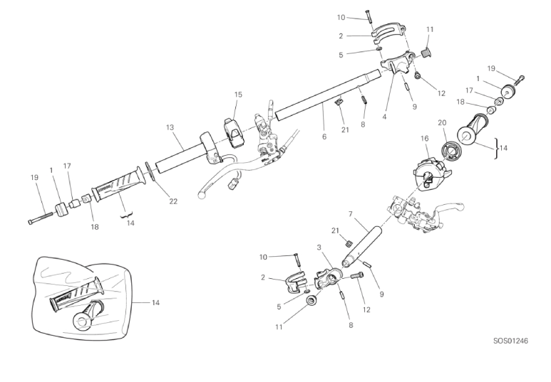 22A HALF-HANDLEBARS (13/43)