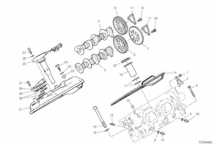 12B REAR HEAD - TIMING SYSTEM (16/18)